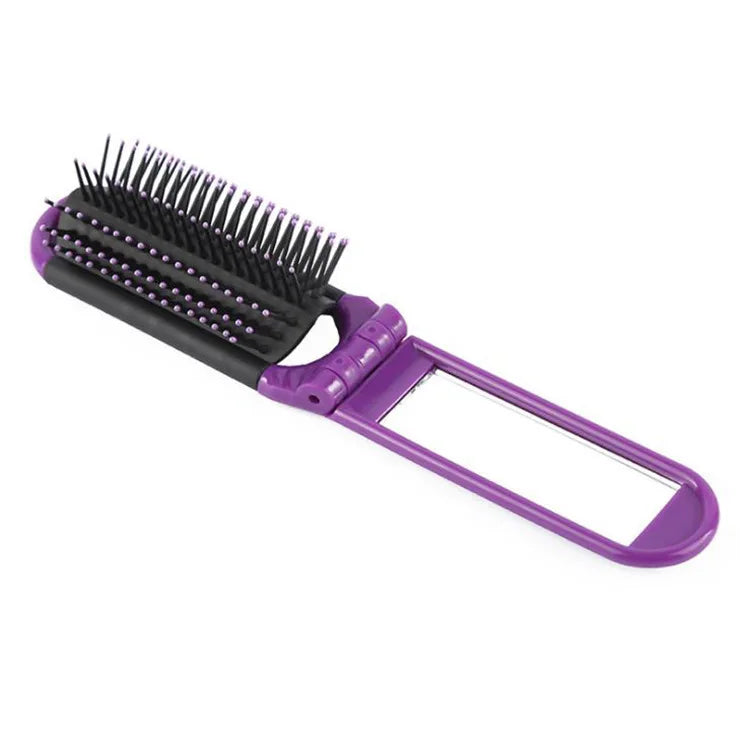 2-in-1 Folding Massage Hair Brush