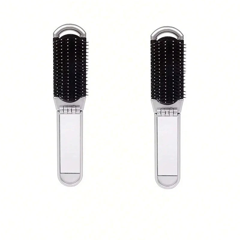 2-in-1 Folding Massage Hair Brush