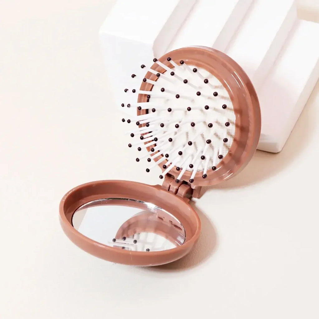 Mini Folding Anti-Static Hair Brush