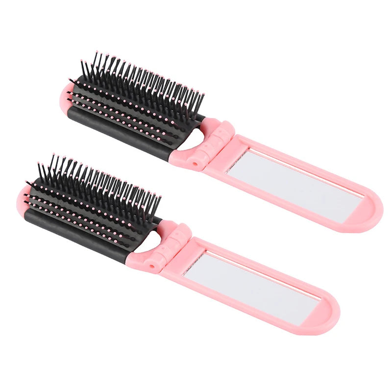 2-in-1 Folding Massage Hair Brush