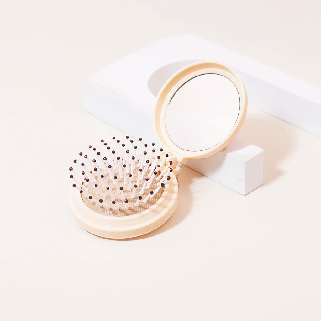 Mini Folding Anti-Static Hair Brush
