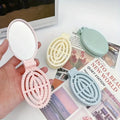 Portable Folding Hair Comb Mirror