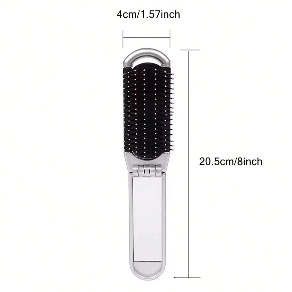2-in-1 Folding Massage Hair Brush